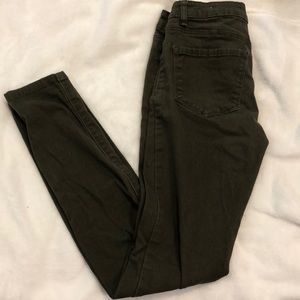 Army Green Skinny Jeggings